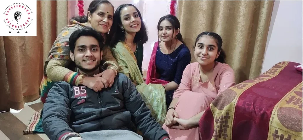 Aparna Devyal with Mother, Brother and Sister's