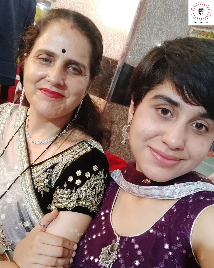 Aparna Devyal with Mother_