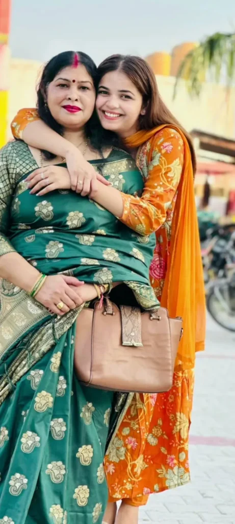 Neha Chauhan with her Mother