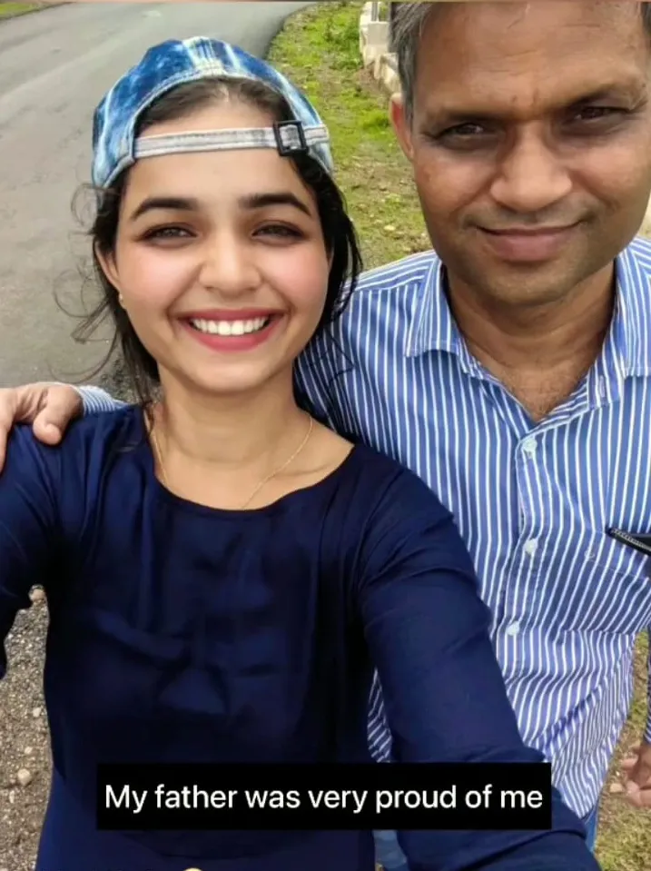 Neha Chohan with her Father